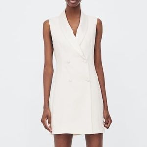 Zara White Blazer Dress